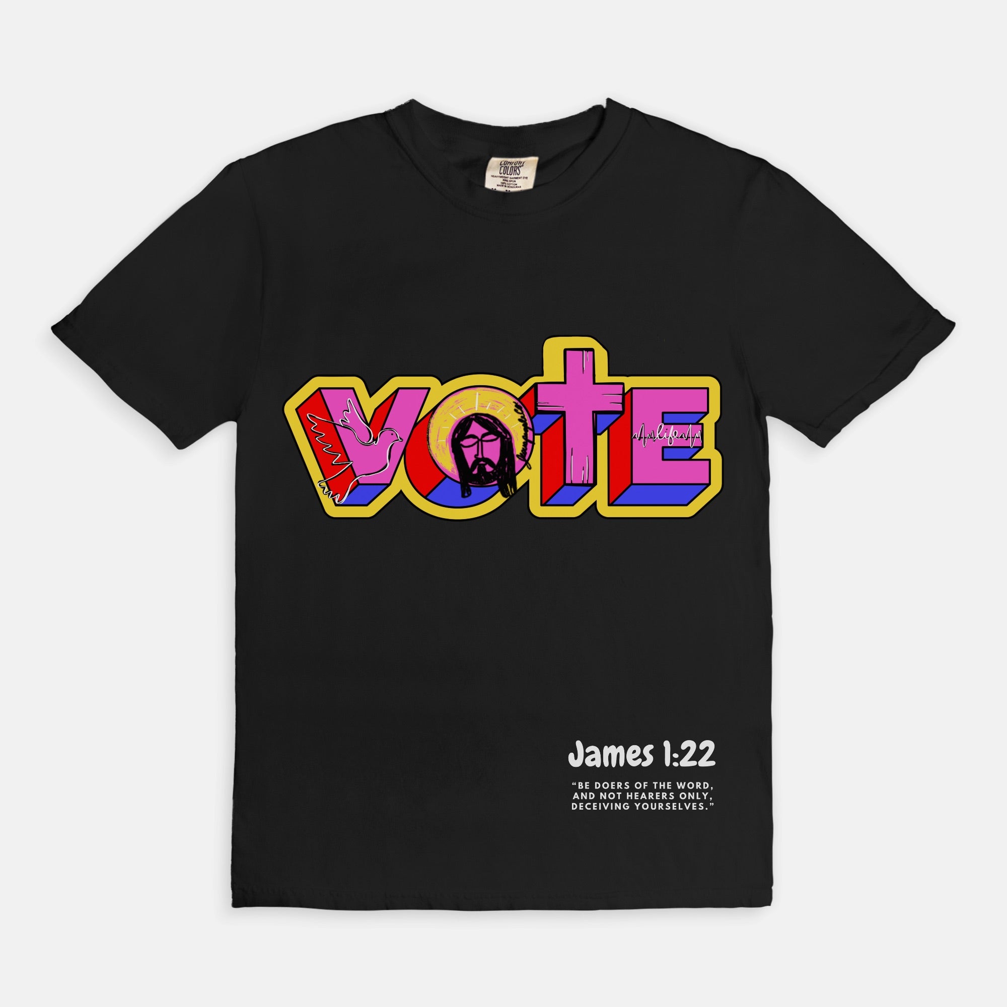 VOTE plus in black
