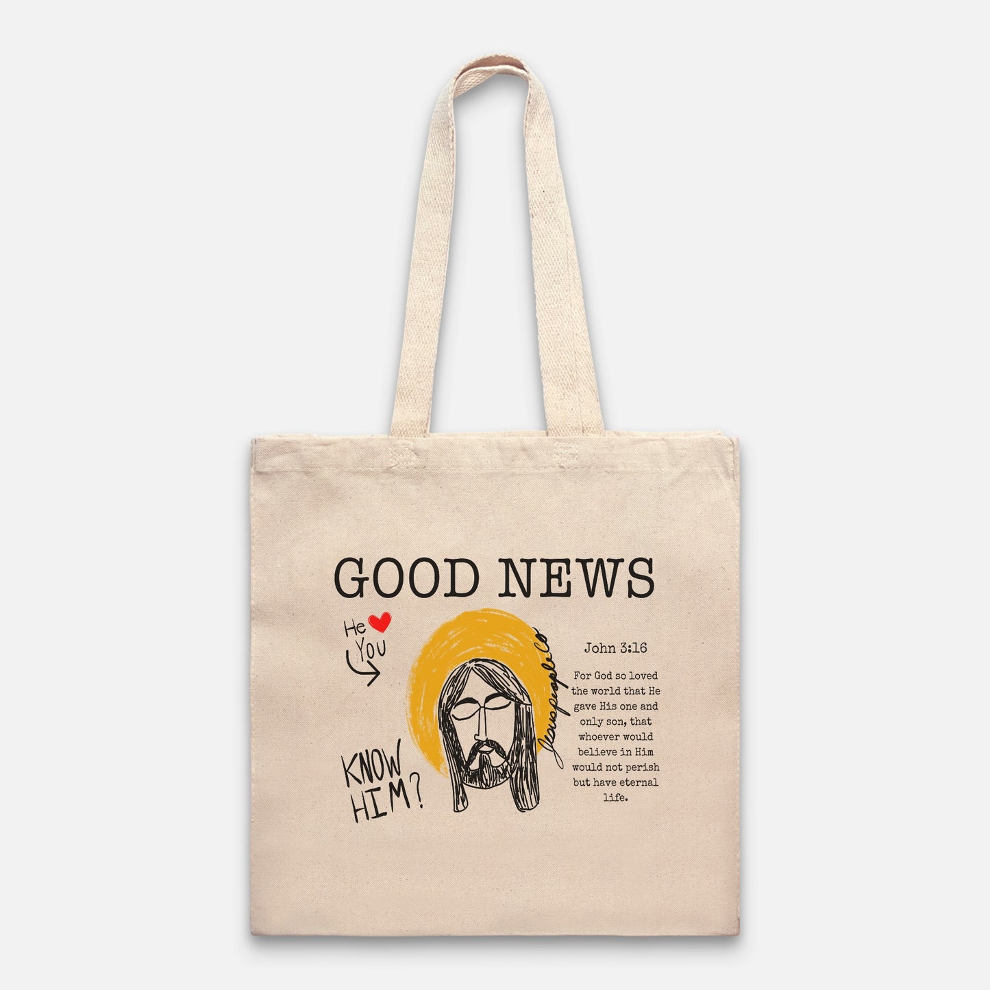 Know Him Tote Bag Heavy